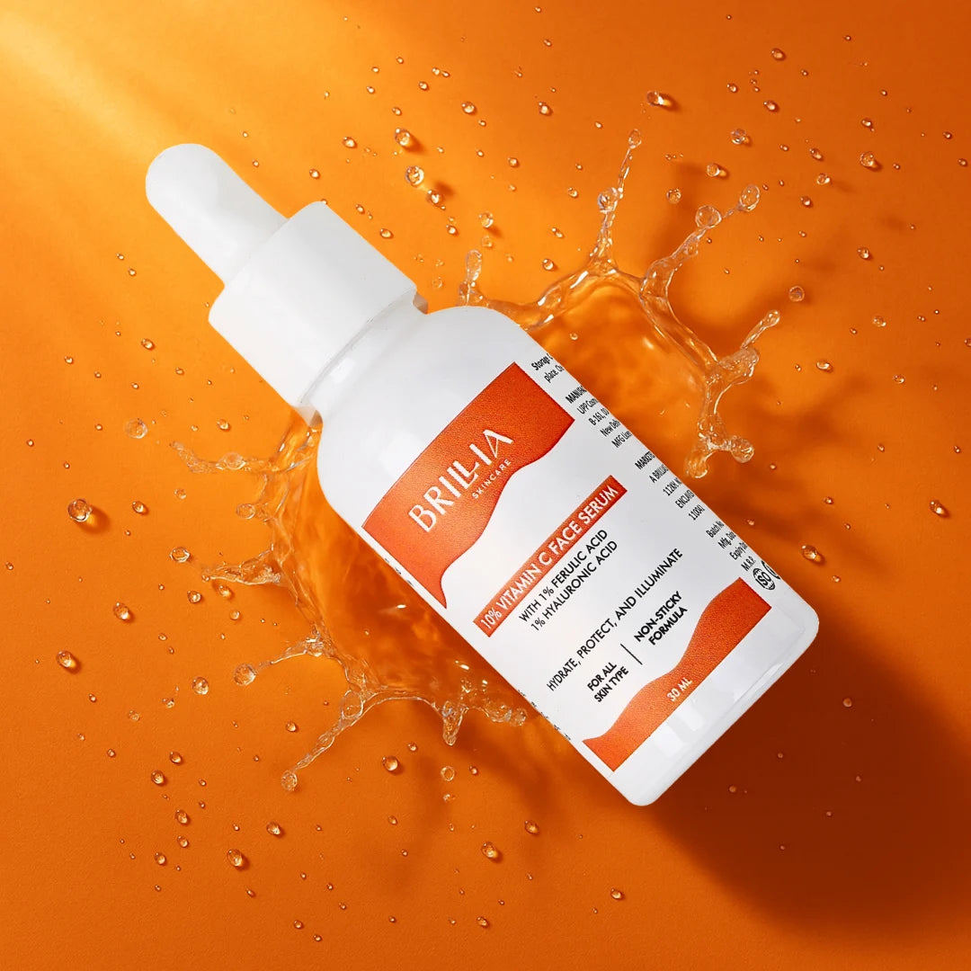 10% Vitamin C Face Serum with Ferulic Acid – Brightening Serum for Glowing Skin, Dark Spot Corrector, Anti-Aging & Even Skin Tone – Suitable for All Skin Types-(30ml)