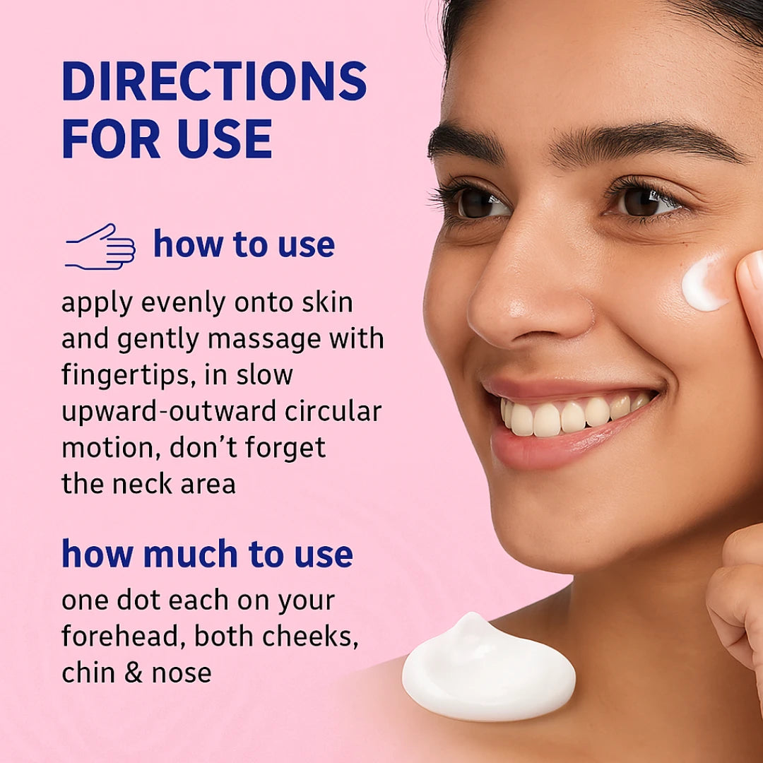 5% Vitamin C with 2% Rice Water + Hyaluronic Acid Moisturizer Face Cream | For Glass Skin | Reduces dark spots |Evens Out Skin Tone | Oil-free Moisturizer-(50gm)
