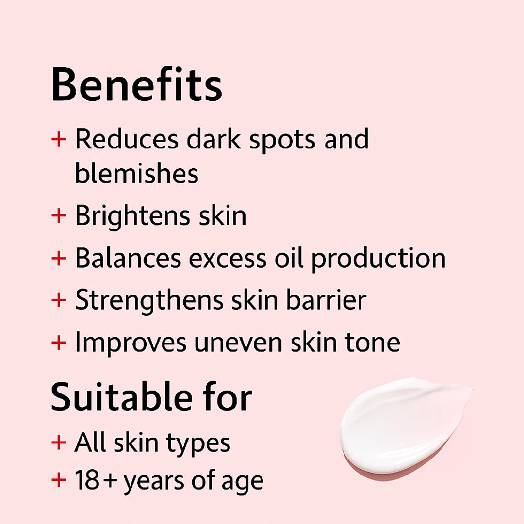 5% Vitamin C with 2% Rice Water + Hyaluronic Acid Moisturizer Face Cream | For Glass Skin | Reduces dark spots |Evens Out Skin Tone | Oil-free Moisturizer-(50gm)